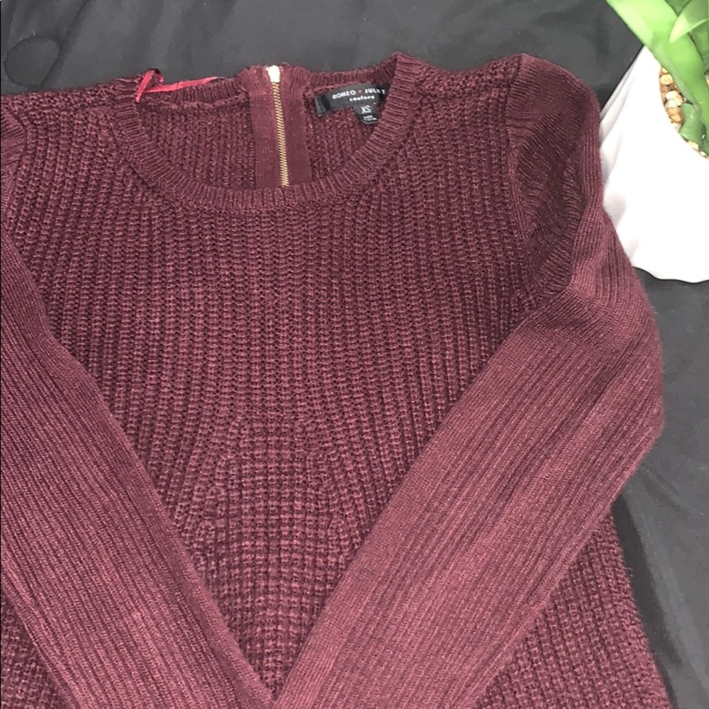 Maroon Sweater Dress